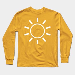 Sun Line Drawing Long Sleeve T-Shirt